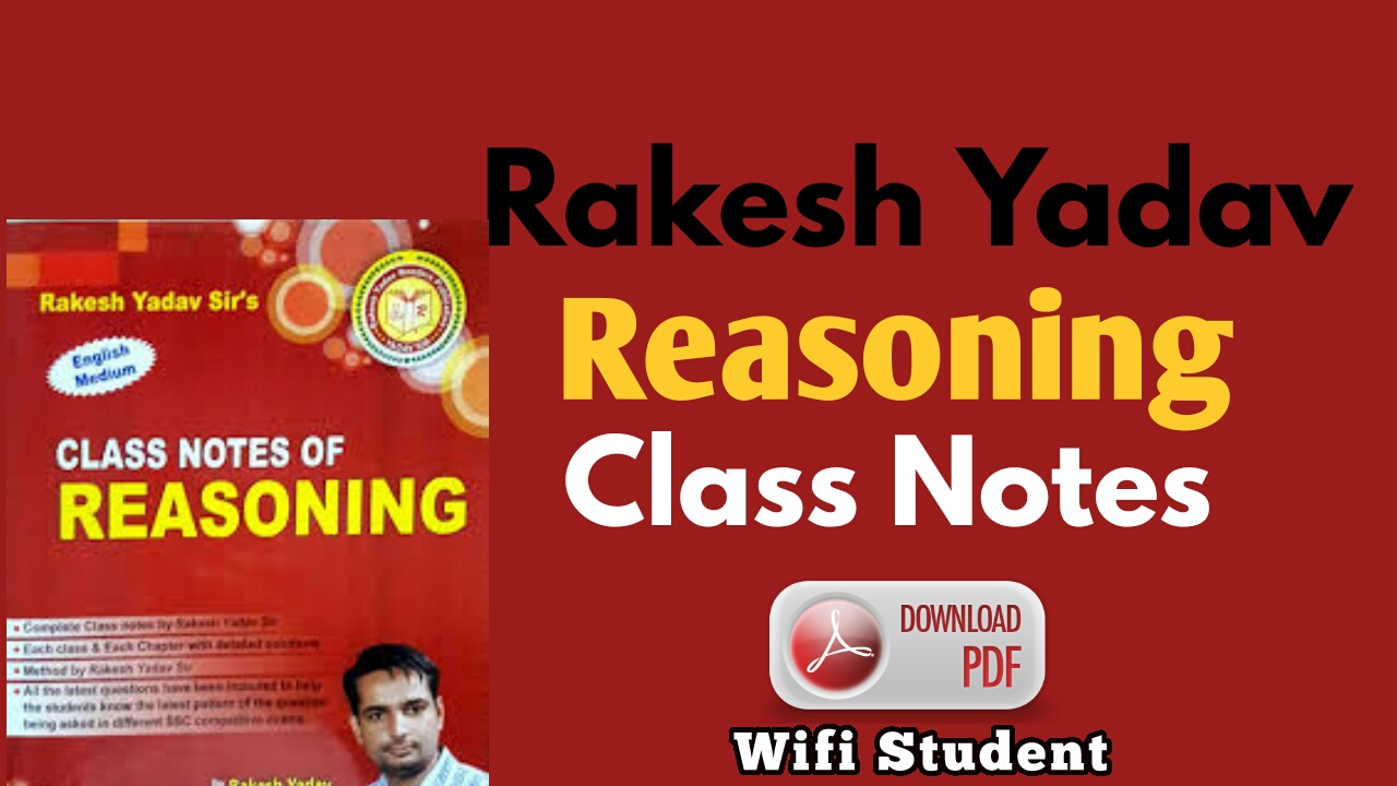 rakesh yadav class notes pdf